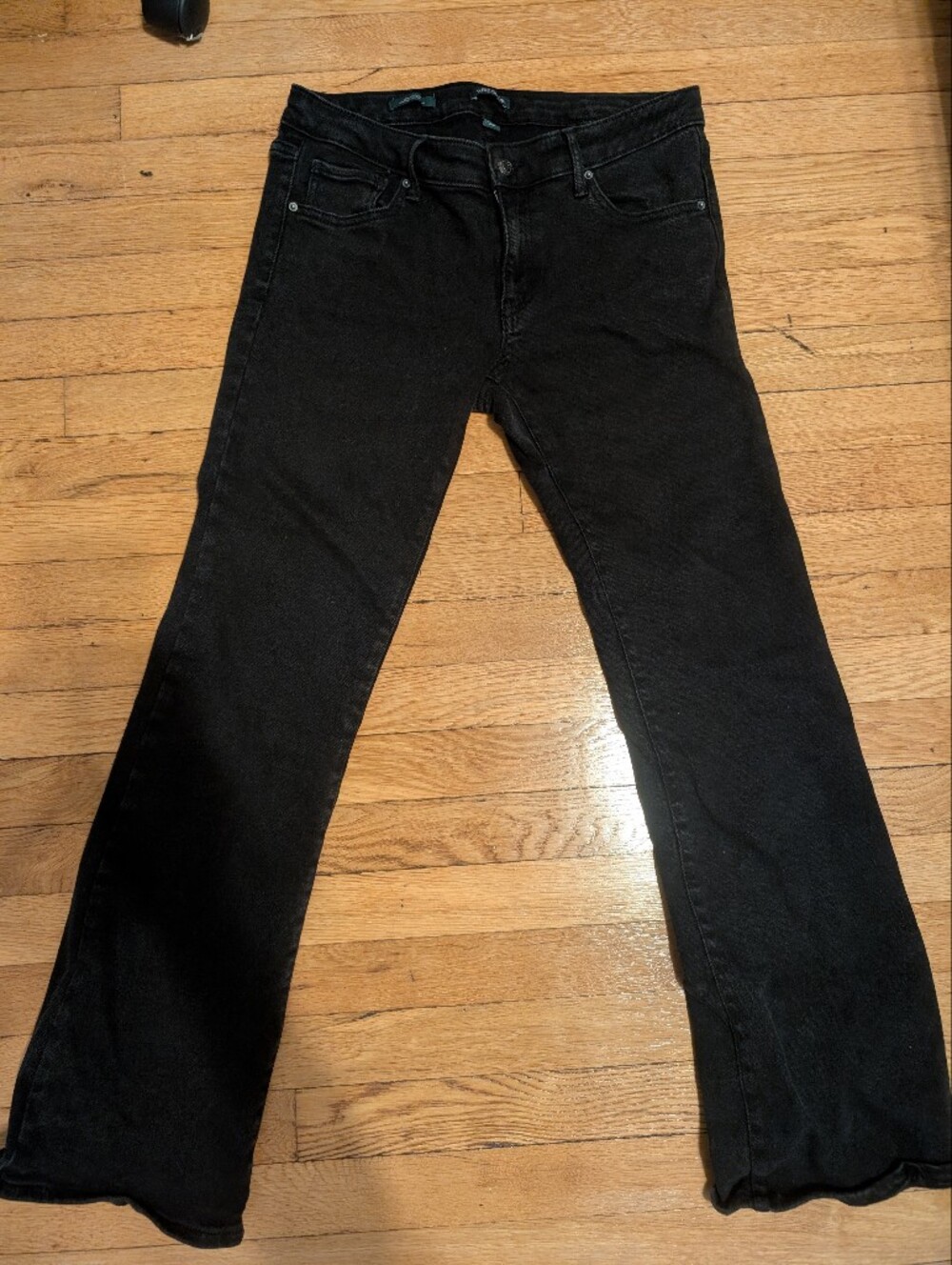 Wild Fable Low Rise Stretch Flare Jeans-10 Charcoal